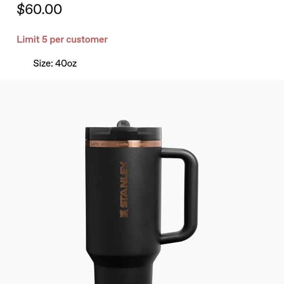 Stanley Matte Black Travel Mug - Picture 3 of 8